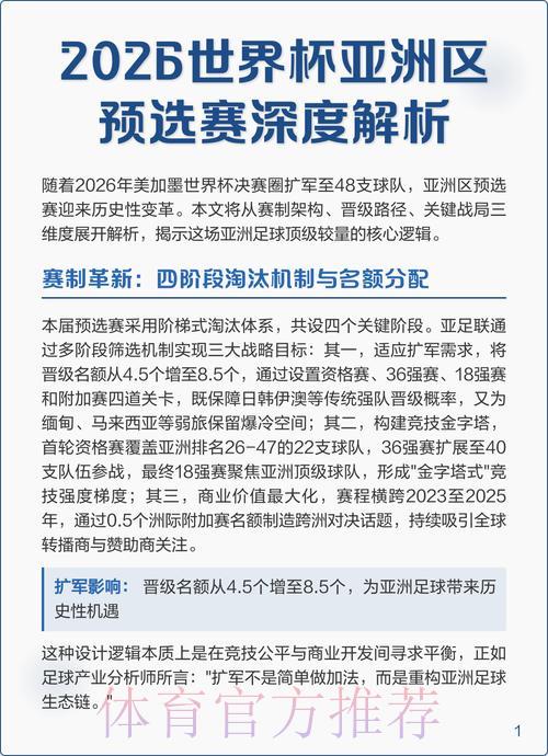 世界杯赛事预测与精选推荐深度解析